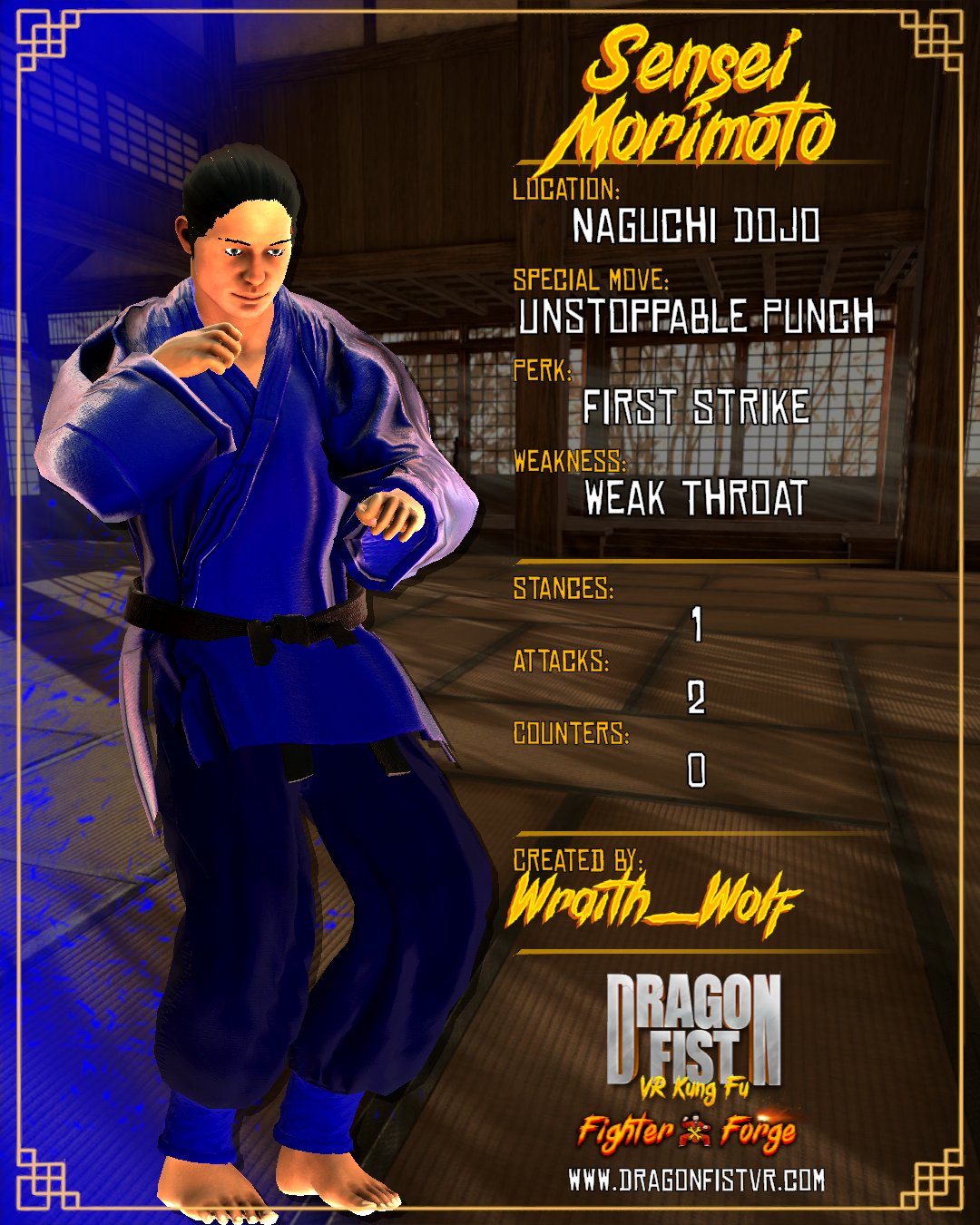 Sensei Morimoto - Created By: Wraith_Wolf